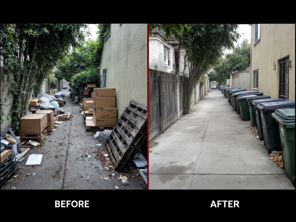 Before-and-after comparison showing the impact of All Track Exterminators aggressive intervention in reducing the rodent population in a Pasadena neighborhood