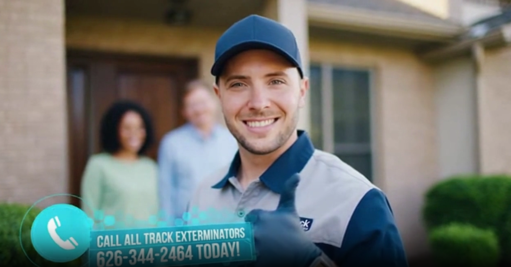 Pest control specialist inspecting a Pasadena home roofline and attic area for pest entry points, Pest Control Pasadena Specialists, home pest inspection, attic pest prevention, Pasadena pest control experts, San Gabriel Valley pest services