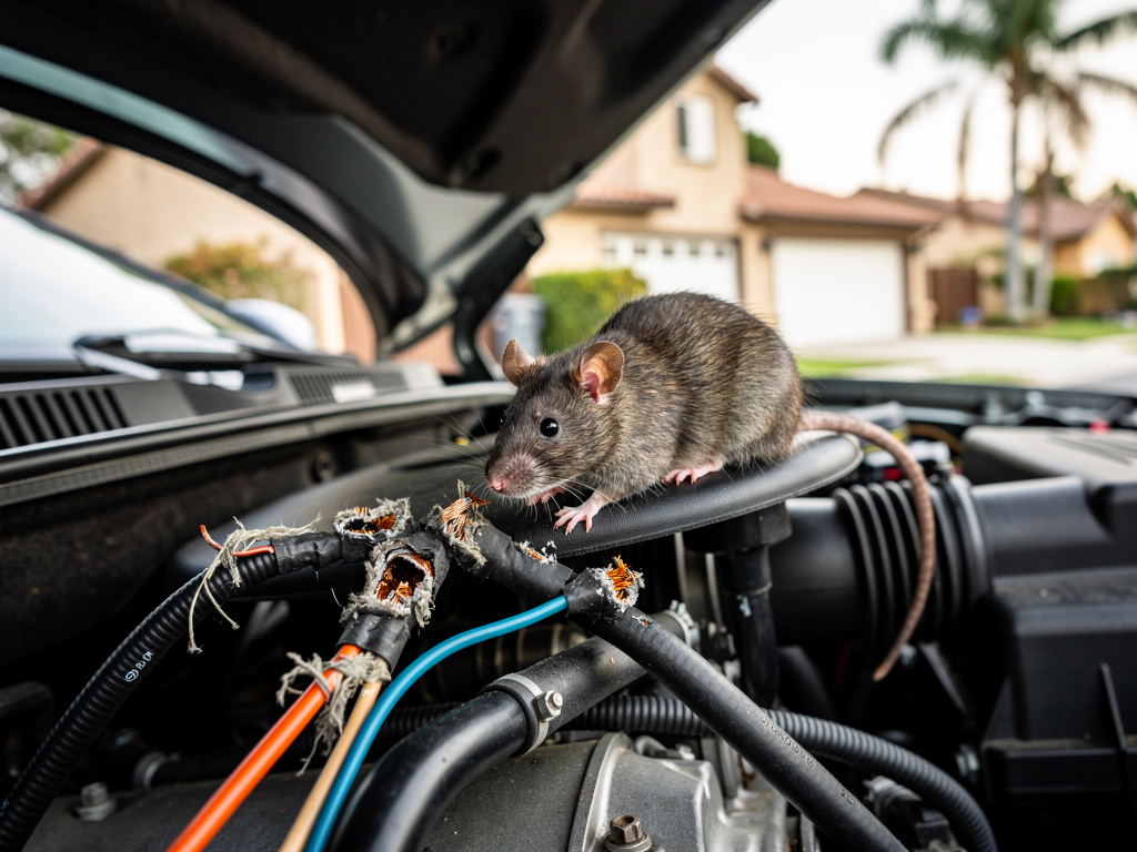 Rodent-damaged car wiring discovered in Alhambra - All Track Exterminators