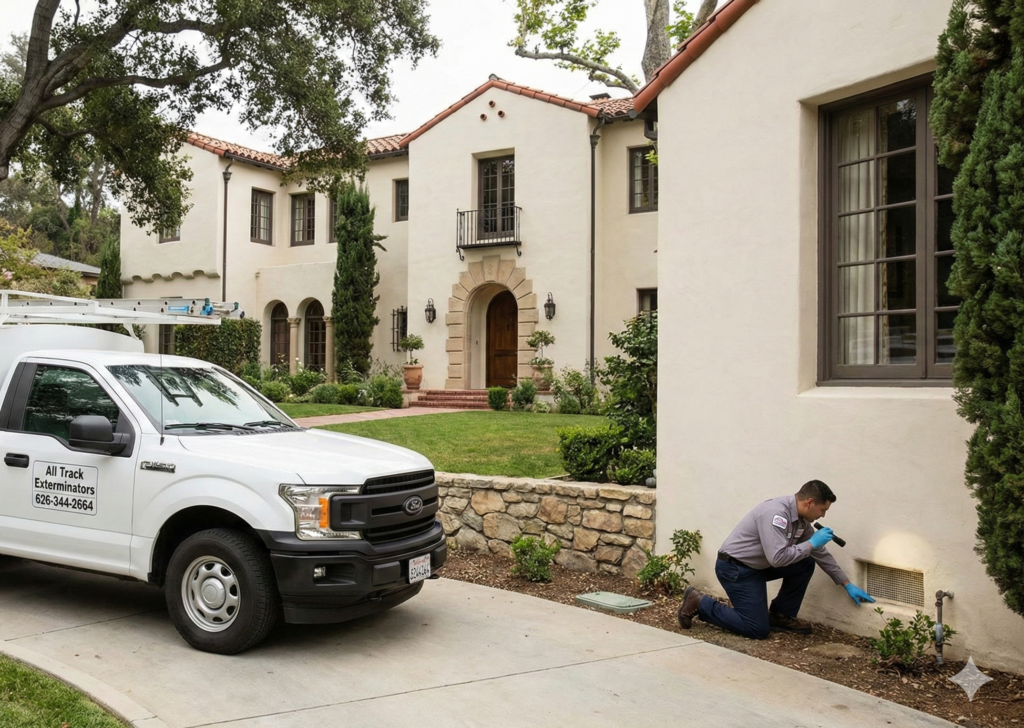 All Track vehicle at a San Marino estate near Huntington Library.