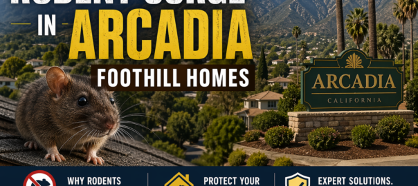 Rodent surge in Arcadia foothill homes showing how food sources and wildlife attract rats into residential properties